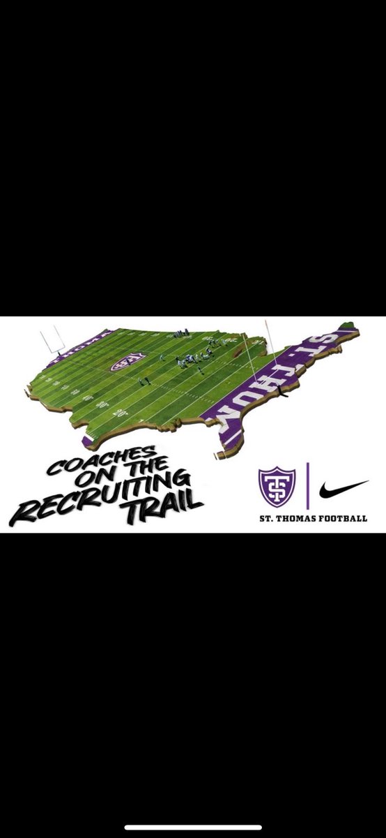 Excited to say I will be attending <a href="/Coach_Caruso/">Coach Glenn Caruso</a>  <a href="/UST_Football/">St. Thomas Football</a> <a href="/CoachTrot/">Regi Trotter</a> @kuchinski8 camp tomorrow! Ready to show out and do what I do best!