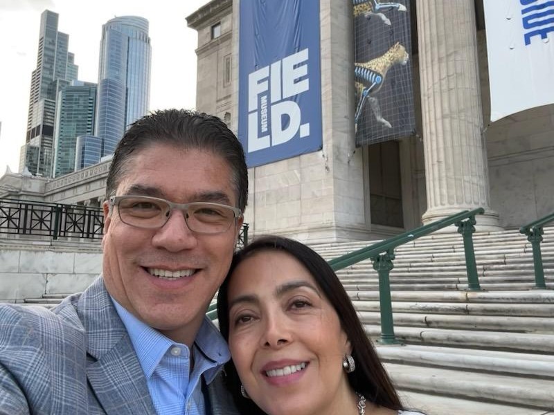 UMassChancellor's tweet image. Maritza and I recently attended a preview of the Reptiles Alive! exhibition at Chicago’s @fieldmuseum. My favorite part of the evening was hearing UMass Amherst alumnus Dr. Sara Ruane, Associate Curator of Herpetology, share the groundbreaking research happening at the Museum.