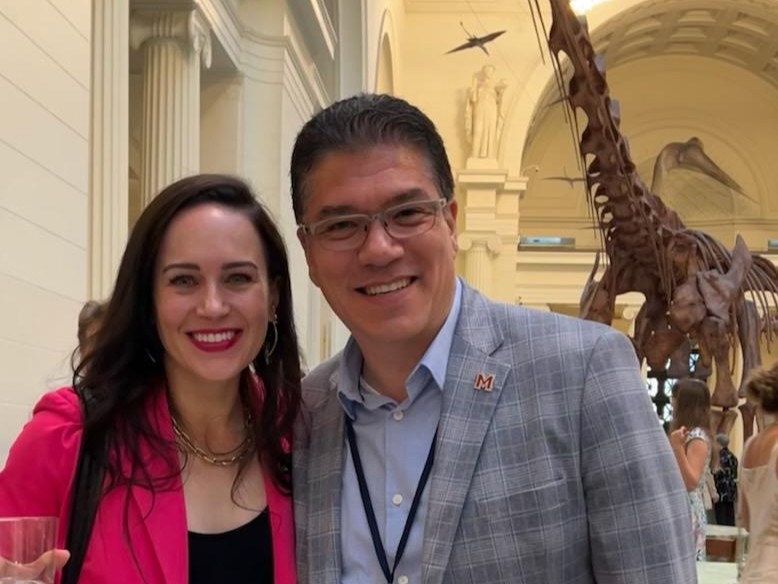 UMassChancellor's tweet image. Maritza and I recently attended a preview of the Reptiles Alive! exhibition at Chicago’s @fieldmuseum. My favorite part of the evening was hearing UMass Amherst alumnus Dr. Sara Ruane, Associate Curator of Herpetology, share the groundbreaking research happening at the Museum.