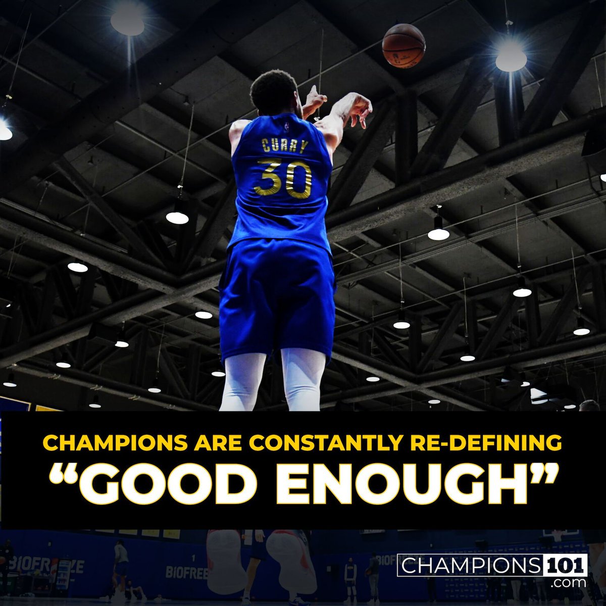 ELEVATE YOUR STANDARD!

“Champions are driven by a relentless desire to get better, and they are constantly raising the bar for their performance. They are constantly re-defining ‘good enough.’”

Read “What’s ‘Good Enough’ for You?” here: buff.ly/3qwEqGa