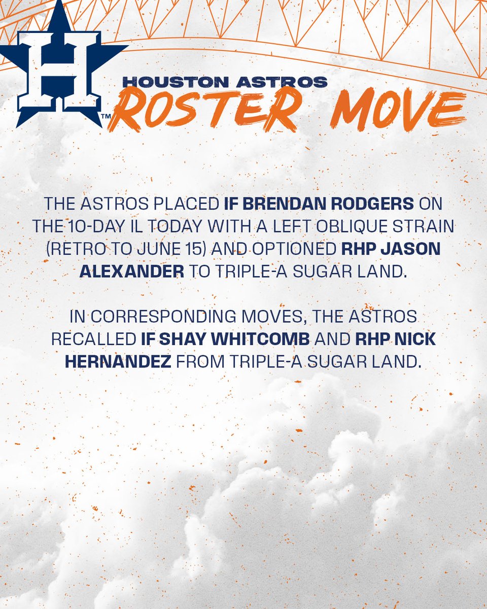 We have made the following roster moves: