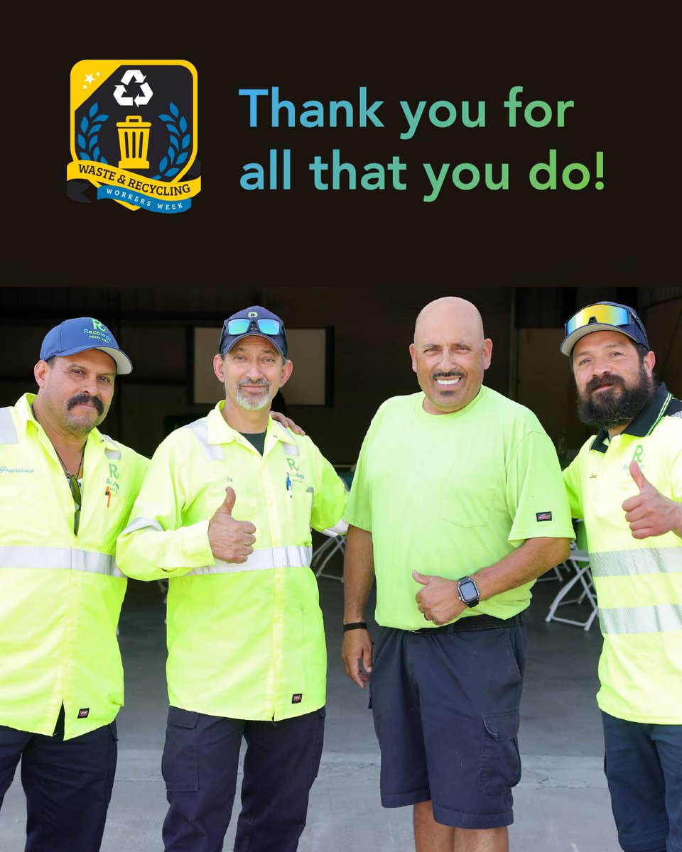 Join us in celebrating Waste and Recycling Workers Week! From our drivers, customer service representatives, skilled mechanics, Waste Zero teams, and every employee-owner in between, our waste and recycling workers go above and beyond to serve our communities. Thank you!