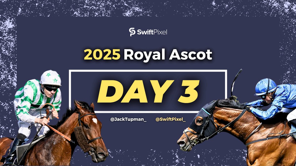 🎩🏇 ROYAL ASCOT DAY 3 SELECTIONS 🏇🎩

A lovely winner on Day 2 in CRIMSON ADVOCATE, returning +29.69 points from a 1 point EW stake, puts us nicely ahead for the week ✅💰

Day three looks really tricky, happy to just play the two below:

🐴 16:20 - TRAWLERMAN (2/1)
🐴 18:10 -