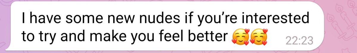 Oh yeah, a random dudes nud€s would make me feel much better. (Sarcasm)