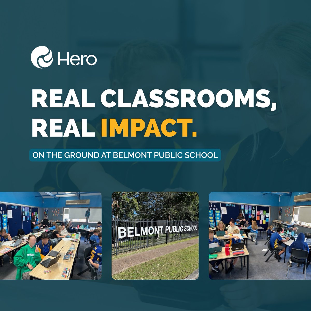 Reflecting on a flying visit to Belmont Public School, where Year 5 &amp; 6 students are confidently using Hero to share their progress and celebrate learning.

Staff are feeling the impact too, with Hero's Curriculum Toolkit bringing clarity and connection across the classroom. Big