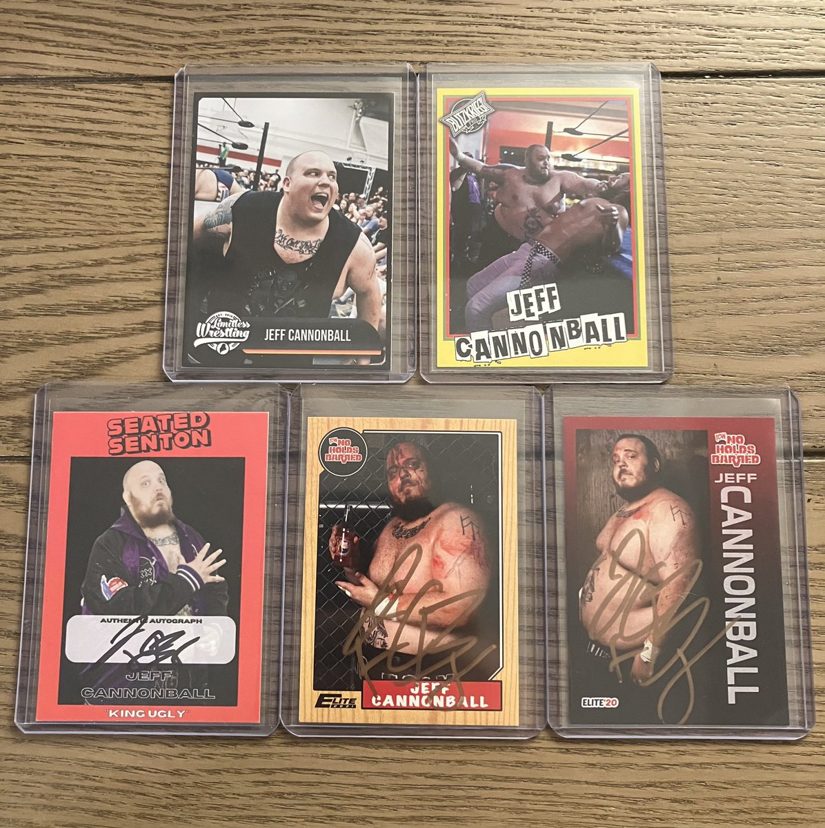 #wrestlingcardwednesday Using this week’s post to highlight the Jeff Cannonball cards I have in my collection. Jeff &amp; his wife Terra were always so nice &amp; welcoming to me at shows when I ran into them. Jeff was recently diagnosed with ALS &amp; I’ll share some ways we can help.