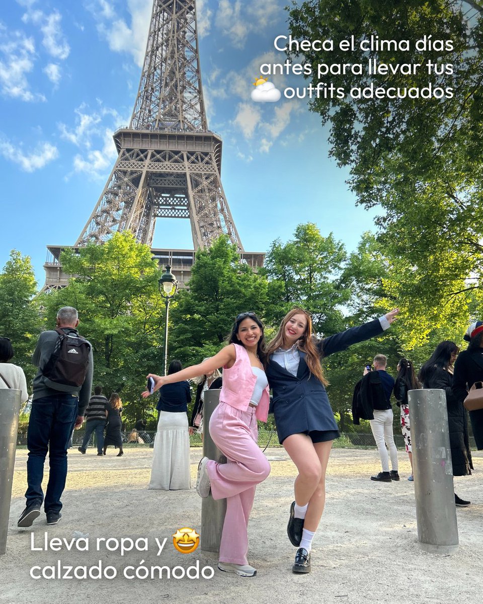 ❤️ ¡Aquí te dejamos algunos datos para tu próximo viaje a #Europa! 🌍
🔗 Itinerario: viaje.mt/63ANh 👈
Estas fueron algunas cosas que aprendimos de nuestro tour con #ExaTravel y estamos seguras de que te van a servir mucho para tu viaje. ✨
Nosotras la pasamos genial,