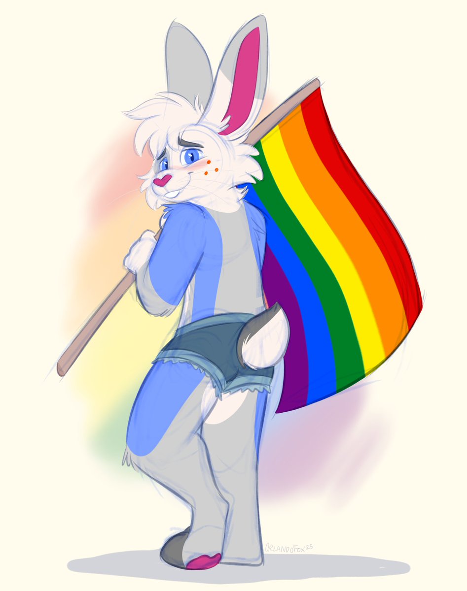 Pride theme doodle for @Isographist!