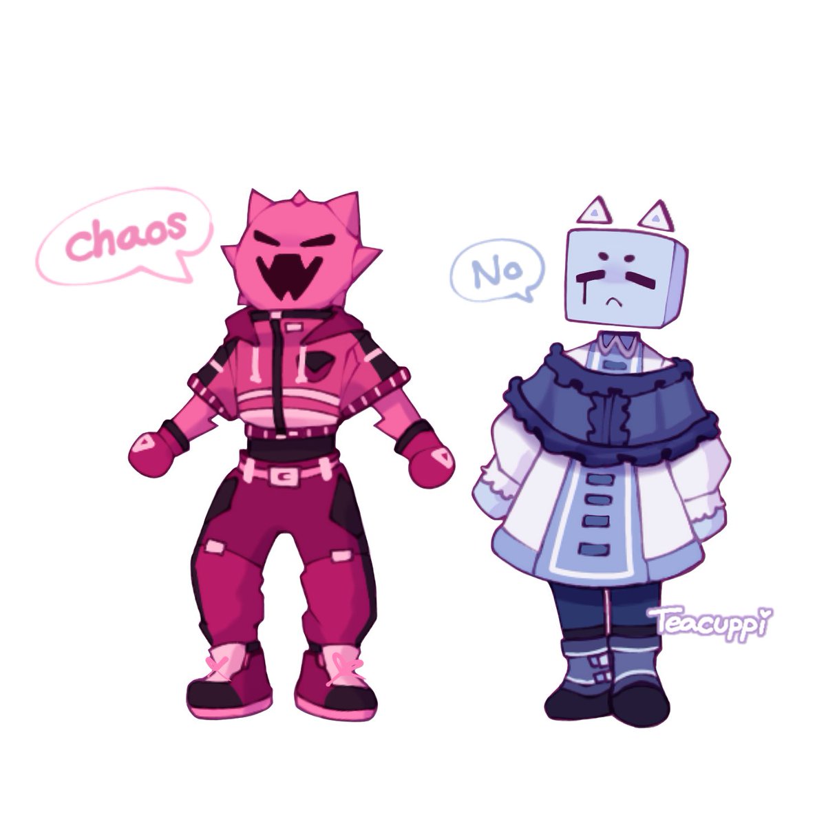 teacuppi's tweet image. I actually revamped Lycan’s design not long ago actually !
#JSAB #JustShapesAndBeats