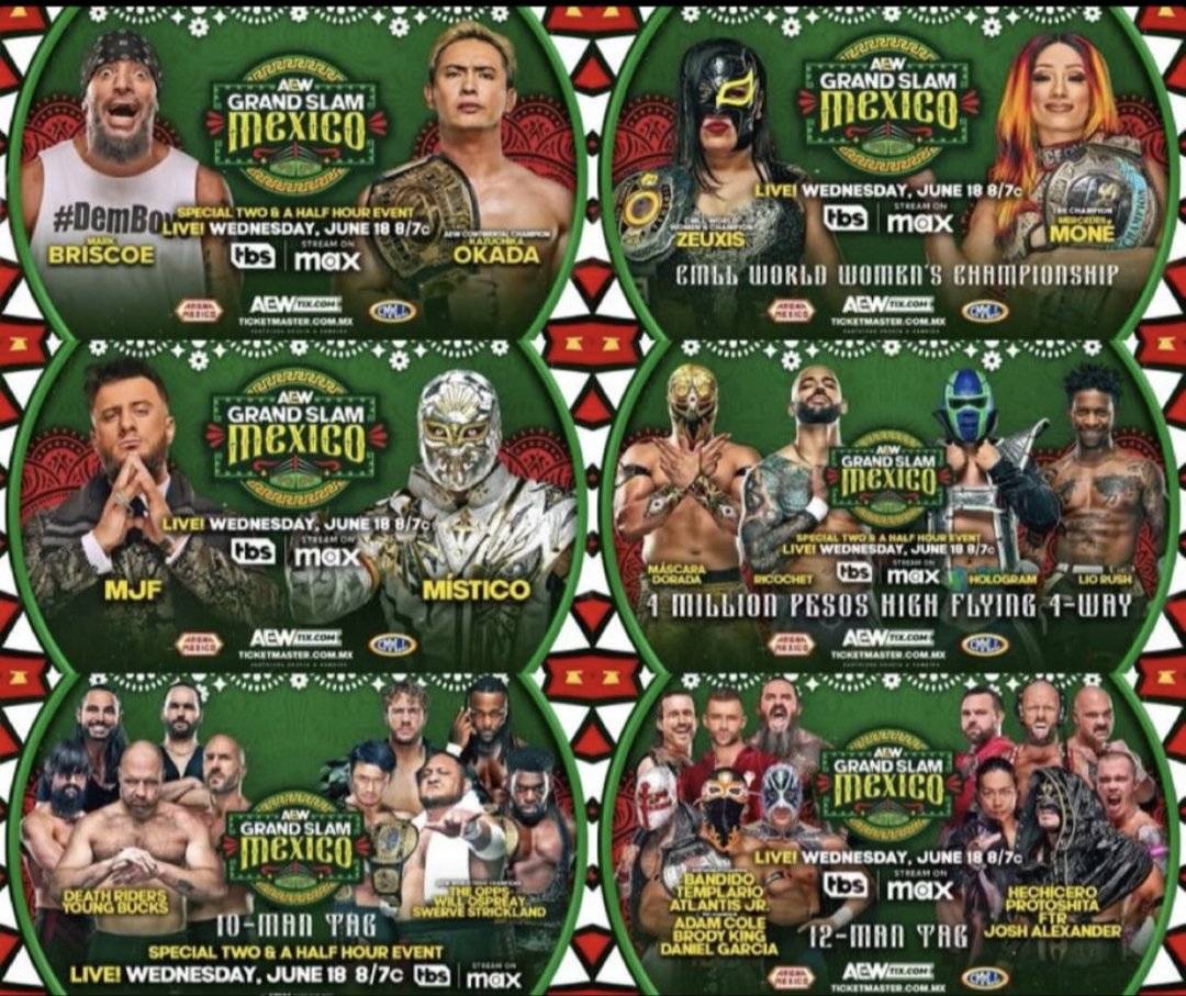 Is this the worst Wrestling Card to ever take place in Arena Mexico?
<a href="/luchablog/">luchablog</a> <a href="/roylucier/">Roy Lucier</a> 
#AEW #LuchaLibre #CMLL #AEWGrandSlamMexico