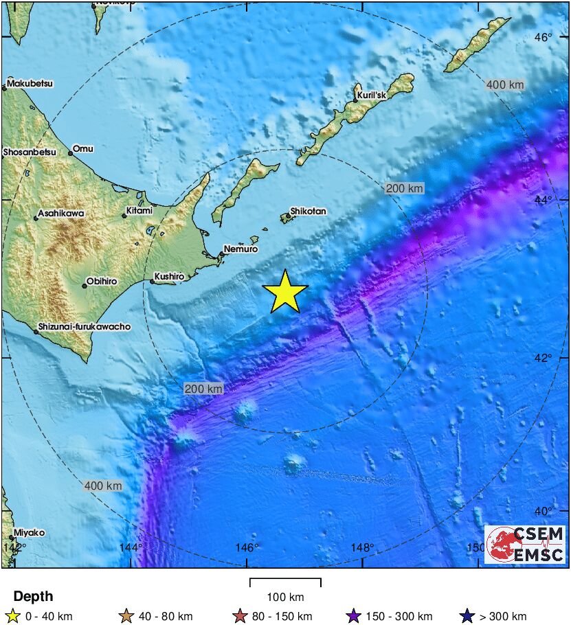 Prelim M5.9 earthquake hits Japan
