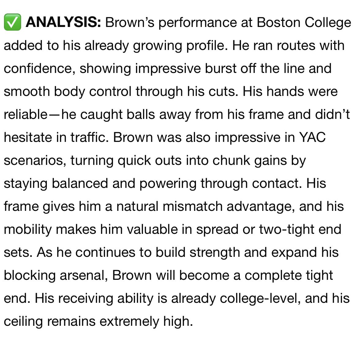 Huge thank you to <a href="/sixstarfootball/">Six Star Football | PLUS+</a> for the write up. 
C/O 2027 
6’2 220
TE/DE