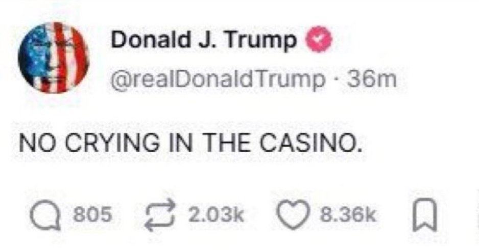 Click (@clickmediax) on Twitter photo The trenches are open 24/7 β»οΈ
The casino never sleeps π€
Stay safe in the trenches tonight π₯
Even <a href="/realDonaldTrump/">Donald J. Trump</a> knows what's up π The trenches are open 24/7 β»οΈ
The casino never sleeps π€
Stay safe in the trenches tonight π₯
Even <a href="/realDonaldTrump/">Donald J. Trump</a> knows what's up π