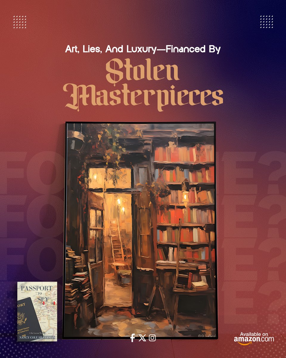 AuthorSilverman's tweet image. In Passport to Spy, journalist Kat Lawson uncovers Nazi-looted art at a German museum, exposing dangerous secrets tied to war crimes.
Grab your copy now:
a.co/d/eHpCpwN
#ArtWorldSecrets #SpyFiction #authors #HistoricalThriller #bookish #booklover