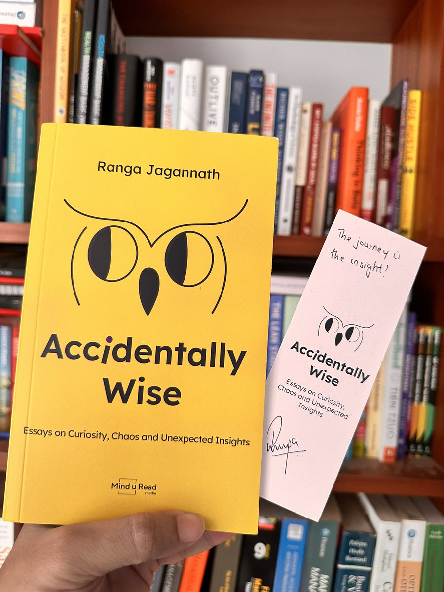 Hemanshu Jain | khyaal.com (@hemanshujain) on Twitter photo 📖 Just started reading “Accidentally Wise” by my friend <a href="/ranganathj/">Ranga Jagannath</a> and the story behind our connection is just as fascinating as the book itself.
We were first introduced years ago by <a href="/jiteshluthra/">Jitesh Luthra</a> , but it wasn’t until earlier this year that we finally met in person at an 📖 Just started reading “Accidentally Wise” by my friend <a href="/ranganathj/">Ranga Jagannath</a> and the story behind our connection is just as fascinating as the book itself.
We were first introduced years ago by <a href="/jiteshluthra/">Jitesh Luthra</a> , but it wasn’t until earlier this year that we finally met in person at an