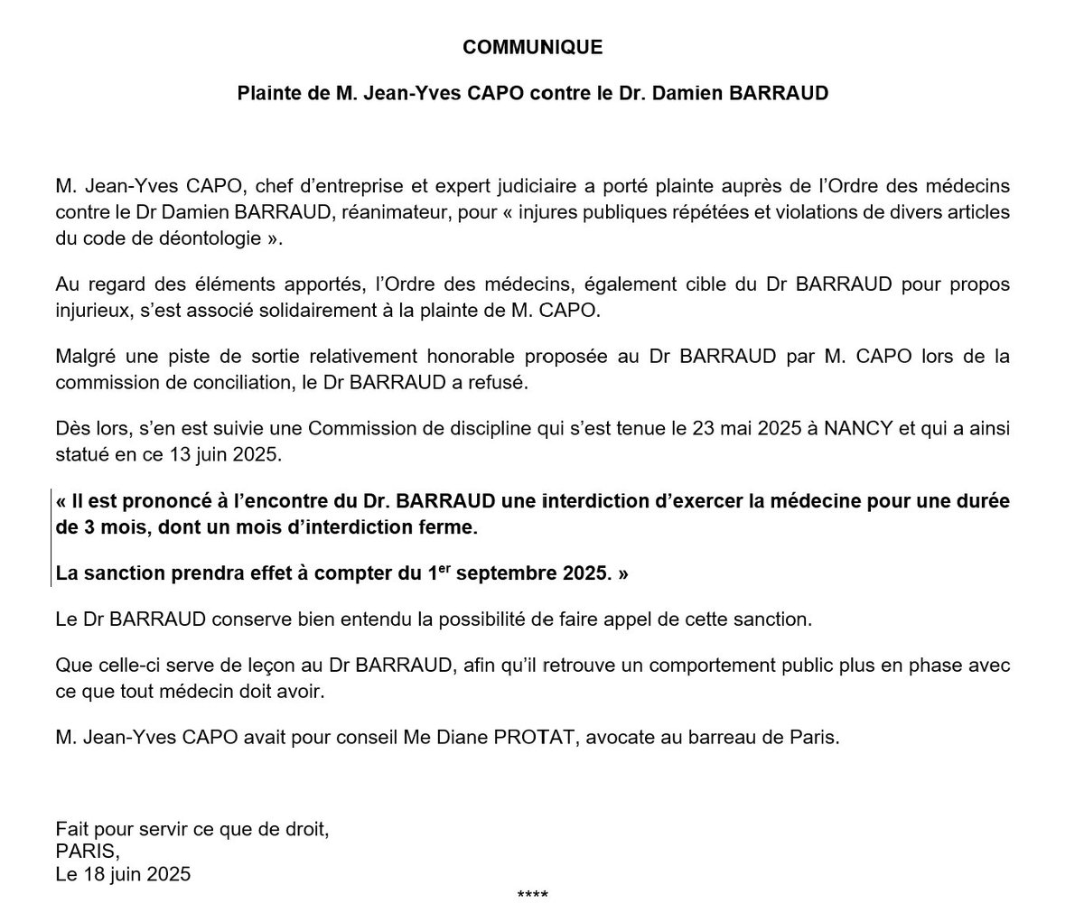 SaiyanBio's tweet image. L’ordre des médecins c’est l’institution qui :
- ferme les yeux sur des médecins pédophiles malgré des alertes 
- juge + important la « déontologie » (= ne pas critiquer, même à raison) que la vérité médicale et la santé publique