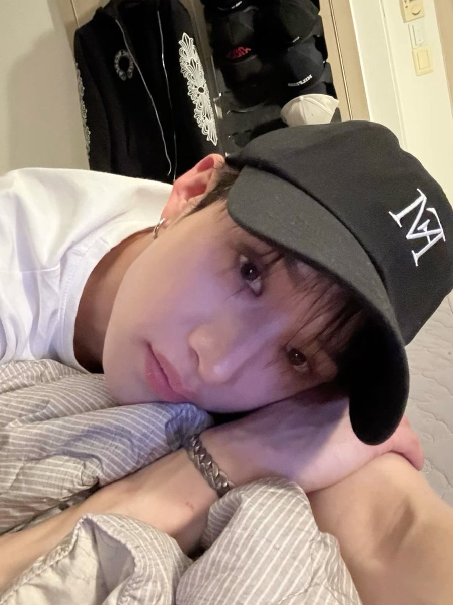 sleepy boy popping in to say hi