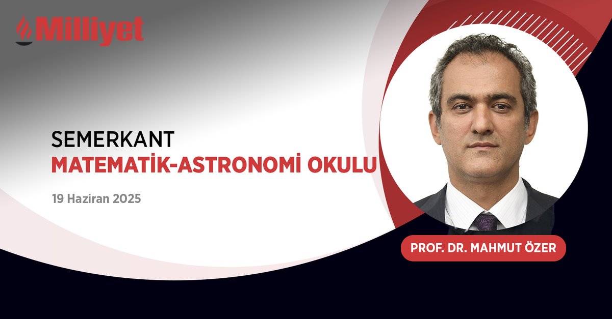 milliyet.com.tr (@milliyet) on Twitter photo Semerkant Matematik-Astronomi Okulu | ✍️ <a href="/prof_mahmutozer/">Mahmut Özer</a> yazdı...
milliyet.com.tr/yazarlar/prof-… Semerkant Matematik-Astronomi Okulu | ✍️ <a href="/prof_mahmutozer/">Mahmut Özer</a> yazdı...
milliyet.com.tr/yazarlar/prof-…