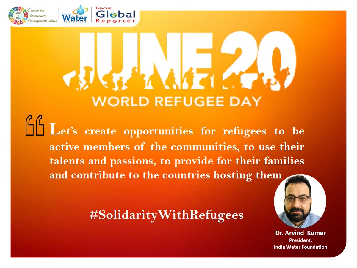 drarvindkumar1's tweet photo. #worldrefugeeday2025 #WithRefugees #Humanity #RefugeesLivesMatter #refugeeweek2025 #BuildingtheFutureTogether #HumanRights #refugees #protection #hope #Peace #EveryActionCounts @PMOIndia @NITIAayog @RefugeesMedia @Refugees  @UNGeneva @UNICEF @WHO @UNWFP_India  @moayush @DoWRRDGR_MoJS @MOFPI_GOI  @MEAIndia @MSJEGOI @CaldwellUSAID @UNECOSOC