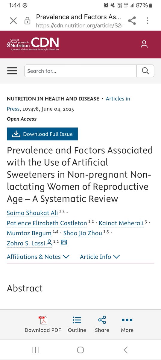 Dr Mumtaz Manzoor (@mumtaz_uoa) on Twitter photo This important systemetic review from Saima's project is out !!
doi.org/10.1016/j.cdnu…
<a href="/ZohraLassi/">Zohra Lassi PhD - زہرہ</a> This important systemetic review from Saima's project is out !!
doi.org/10.1016/j.cdnu…
<a href="/ZohraLassi/">Zohra Lassi PhD - زہرہ</a>