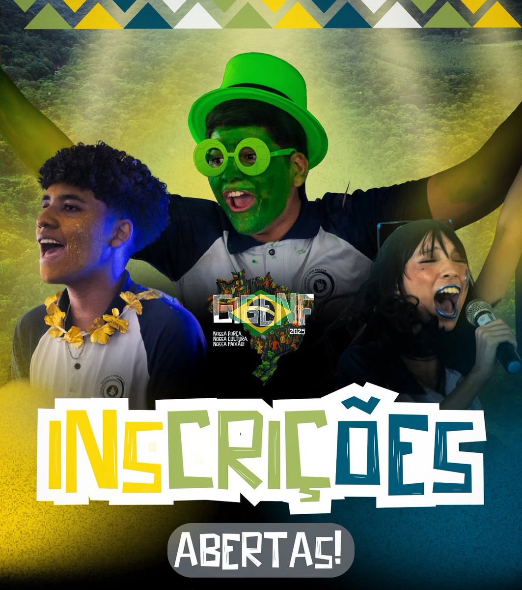ChoqueiCbp's tweet photo. GENTE?🫠: A Gibenf 2025 já está com as inscrições abertas, mas menos de 200 pessoas se inscreveram na gincana! Ano passado, no mesmo período, a equipe verde e azul já tinham sido fechadas😱
Vamos gente!! https://t.co/mKShlGMJzX
