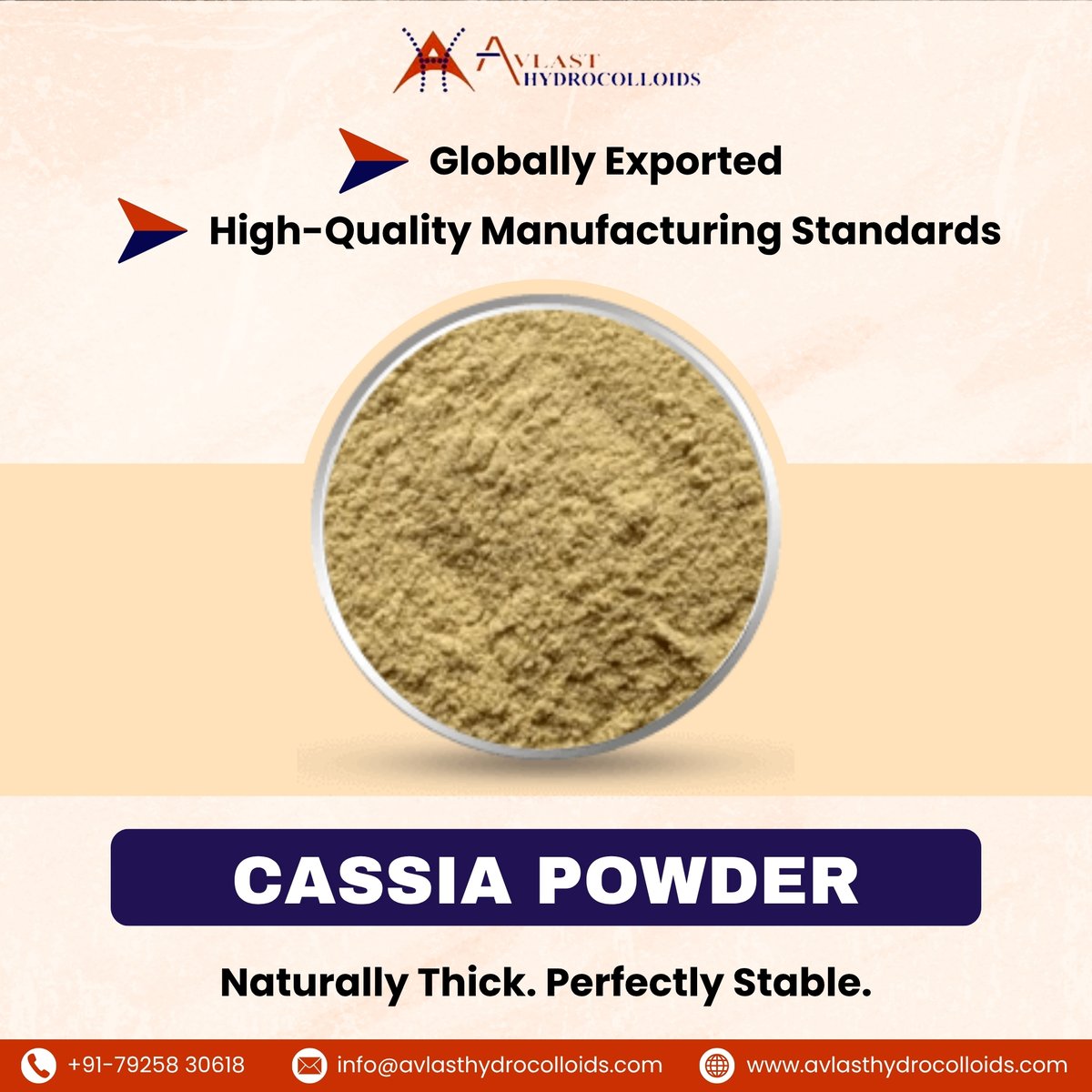 Hydrocolloids's tweet image. Enhance your food products with Cassia Gum Powder – a natural, plant-based thickener and stabilizer. Ideal for dairy, pet food, and processed foods, it supports clean-label innovation and extended shelf life.
Learn more: avlasthydrocolloids.com/product/cassia…
#AvlastHydrocolloids #Cassiapowder