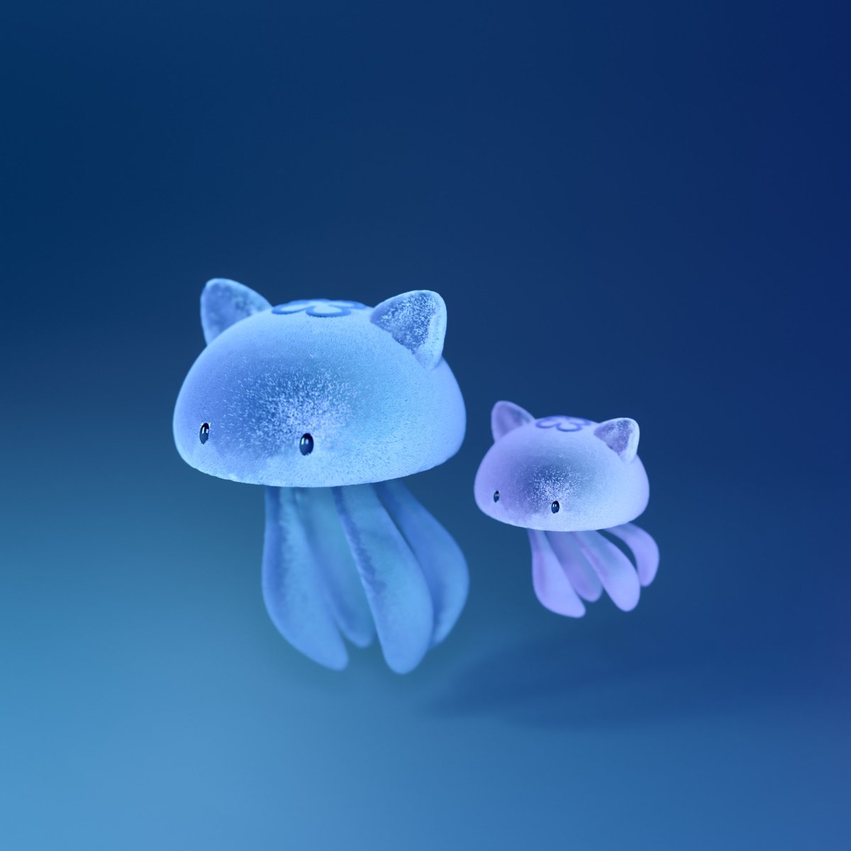 ふわふわネコくらげ🌃

#b3d #blender