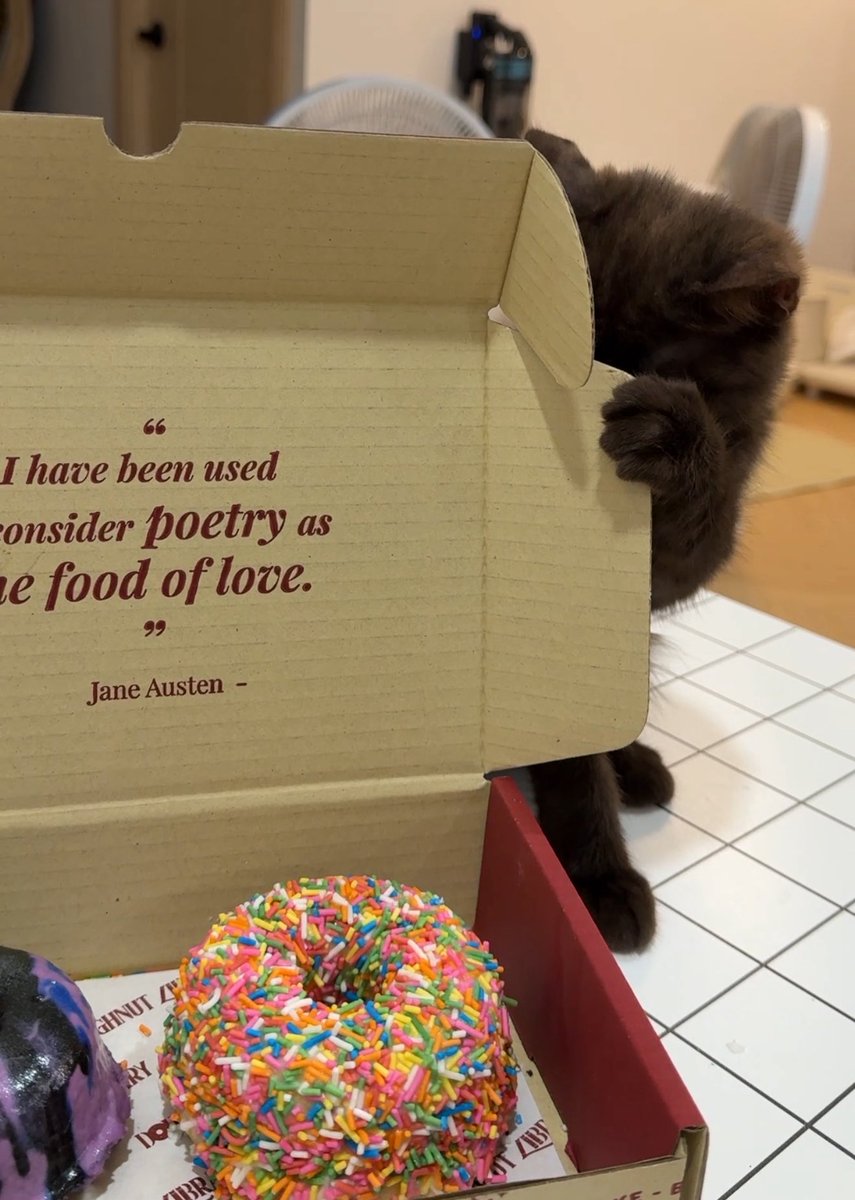 ใครเอาโดนัทป้อกกาแป้กมาไว้ข้างนอกกล่องงง🍩