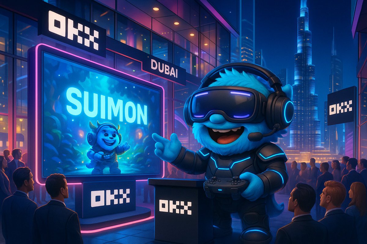 Excited to represent @SuimonGame at the exclusive <a href="/okx/">OKX</a> Private Crypto Meetup in Dubai! 🧢⚡️
Bringing the energy of our gamer mascot to the heart of the Web3 scene 💙

Let’s show the world what Suimon is all about <a href="/SuiNetwork/">Sui</a> gaming, community &amp; unstoppable vibes!

#Suimon #OKX