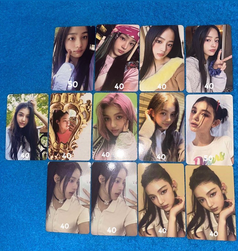 🛒 wts lfb ph | #pcselling 

NEWJEANS PHOTOCARDS 
↬ ₱30 each | ₱1,000 if set  
↬ on hand  
↬ ❌ sensitive 
↬ MOD : ggx direct

tags : nwjns minji danielle hanni haerin hyein teddy bag bangs nabi pigtails ube pc ph