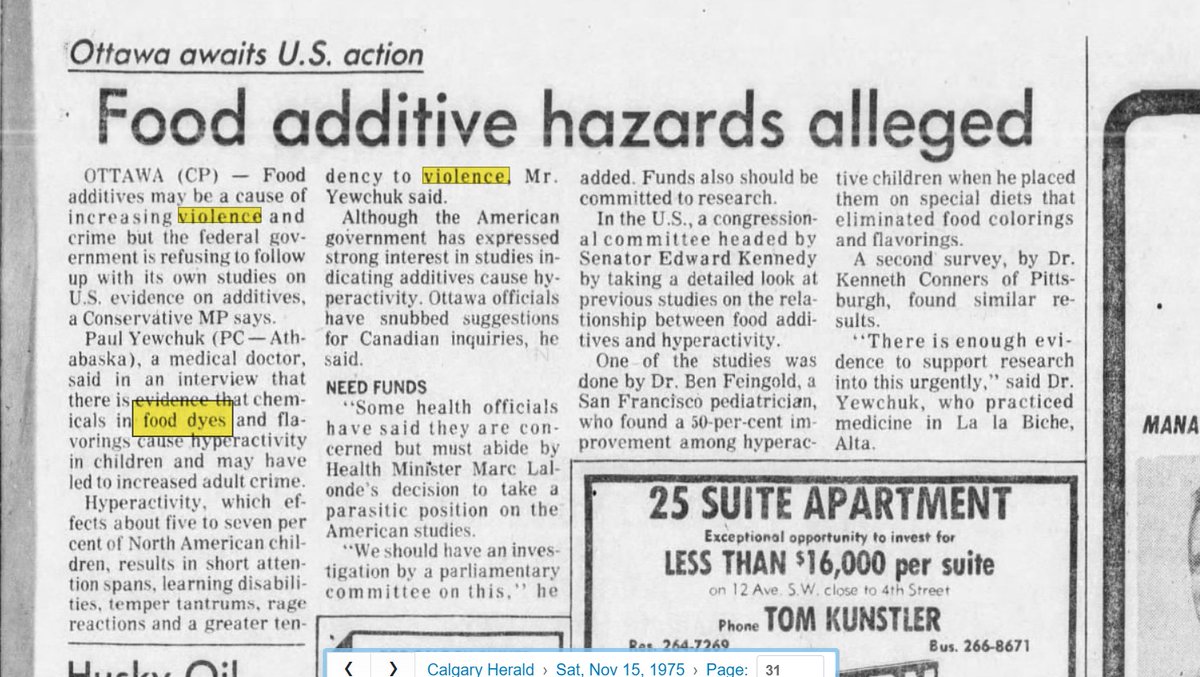 fooddyedanger's tweet image. Sigh. 
Ottawa awaits U.S. action
Ottawa still is awaiting U.S action, 50 years later despite food dye being linked to increasing hyperactivity and violence in children (even back in 1975).
#fooddye #rfkjr #maha #red3 #red40 #tartrazine #syntheticdyes #healthcanada #health #canada