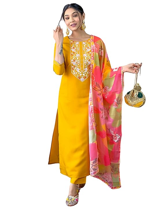 thedealdazzle's tweet image. Naixa Women's Rayon Embroidered Straight Kurta with Pant and Dupatta (Available in Plus Size)
just₹999.00
#StraightKurta
amzn.to/4jU4aFL
 #thedealdazzle #Trendingproduct #foryou #viral