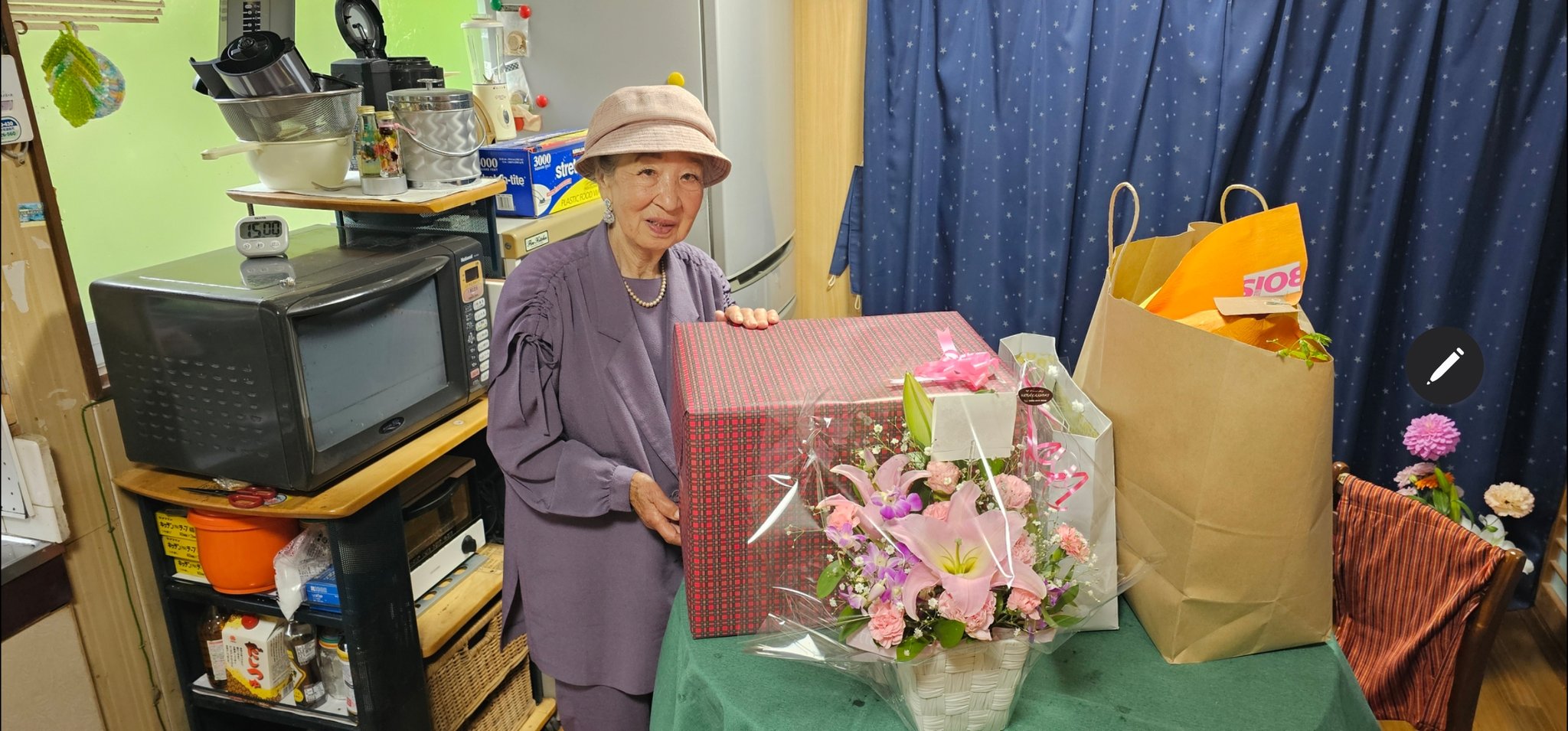 A funny 90-year-old grandma who doesn't listen to other