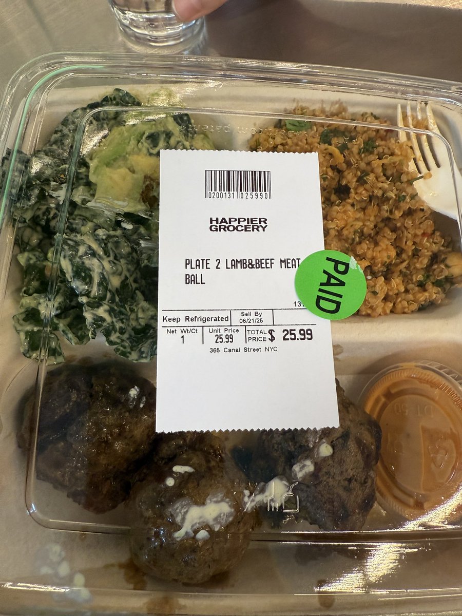 I paid $25.99 for a few meatballs and some salad today in New York City 

🙃