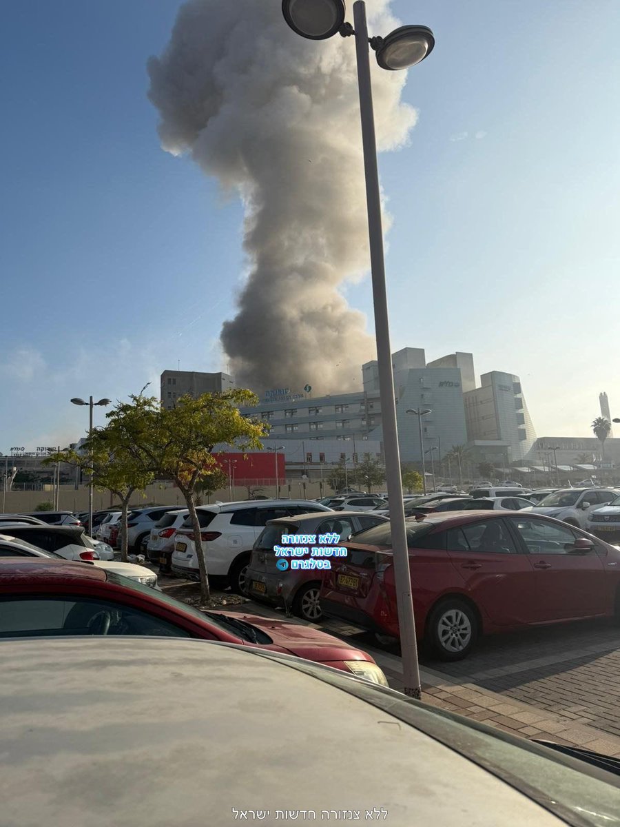 Direct hit on a hospital.

Precision guided missiles, it is intended.