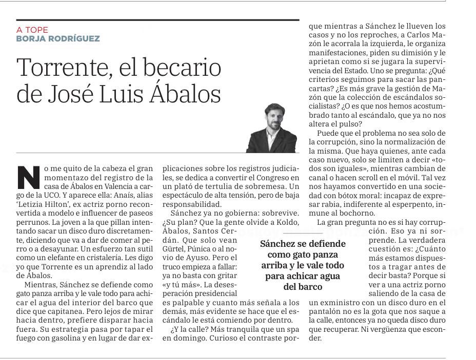 brodriguezfm's tweet photo. Aupa‼️ ¿Nos hemos inmunizado ante tanto escándalo y esperpento? 

⚠️ El nivel que hemos alcanzado merece una reflexión seria porque hay líneas que no se debieran cruzar.

Mi animada columna para @lasprovincias 👇🏼

https://t.co/Fa3JJnzIdB https://t.co/thoE8uIHhT