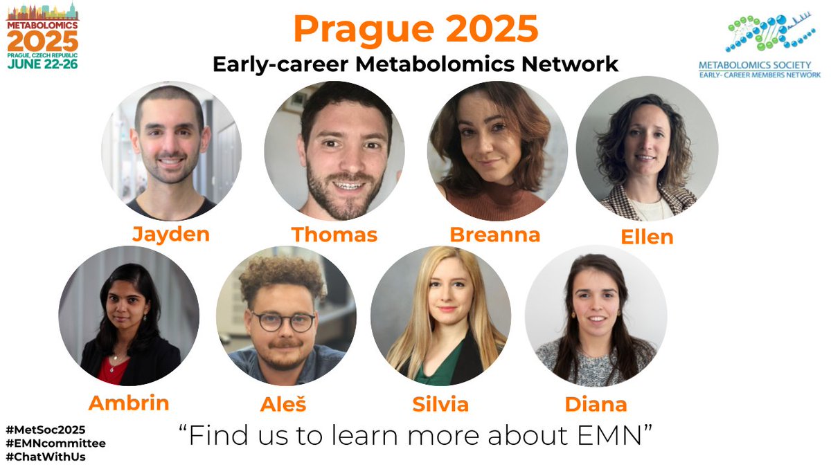 EMN Metabolomics Society (@emn_metsoc) on Twitter photo 👋 Meet our EMN representatives attending #Metabolomics2025!
Learn what they’re most excited about and their role in the EMN.
#EMN #MetabolomicsSociety #ECR
<a href="/jdnrbts/">Jayden Lee Roberts</a> <a href="/T_Dussarrat/">Thomas Dussarrat</a> @BreaLikeACheese <a href="/ellendepaepe/">EllenDePaepe</a> @Ambrin_Babu <a href="/AlesKvasnicka/">Aleš Kvasnička 🇳🇴🇨🇿</a> <a href="/Radenkovic_S/">Sylvia Radenkovic</a> <a href="/dianapinto92/">Diana Pinto</a> 👋 Meet our EMN representatives attending #Metabolomics2025!
Learn what they’re most excited about and their role in the EMN.
#EMN #MetabolomicsSociety #ECR
<a href="/jdnrbts/">Jayden Lee Roberts</a> <a href="/T_Dussarrat/">Thomas Dussarrat</a> @BreaLikeACheese <a href="/ellendepaepe/">EllenDePaepe</a> @Ambrin_Babu <a href="/AlesKvasnicka/">Aleš Kvasnička 🇳🇴🇨🇿</a> <a href="/Radenkovic_S/">Sylvia Radenkovic</a> <a href="/dianapinto92/">Diana Pinto</a>