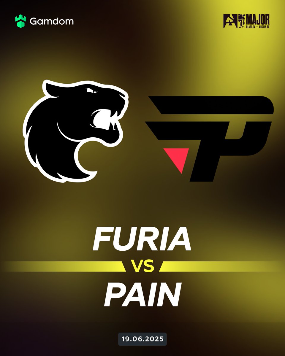 gamdomsport's tweet photo. 🇧🇷 vs 🇧🇷 Who’s the king of the jungle - FURIA or paiN?

Comment your winner + total maps played (2 or 3) - some of you might grab a $20! 💸

✔️@Gamdom ID + RT 

#BLASTtvMAJOR https://t.co/qHGHgLR4bo