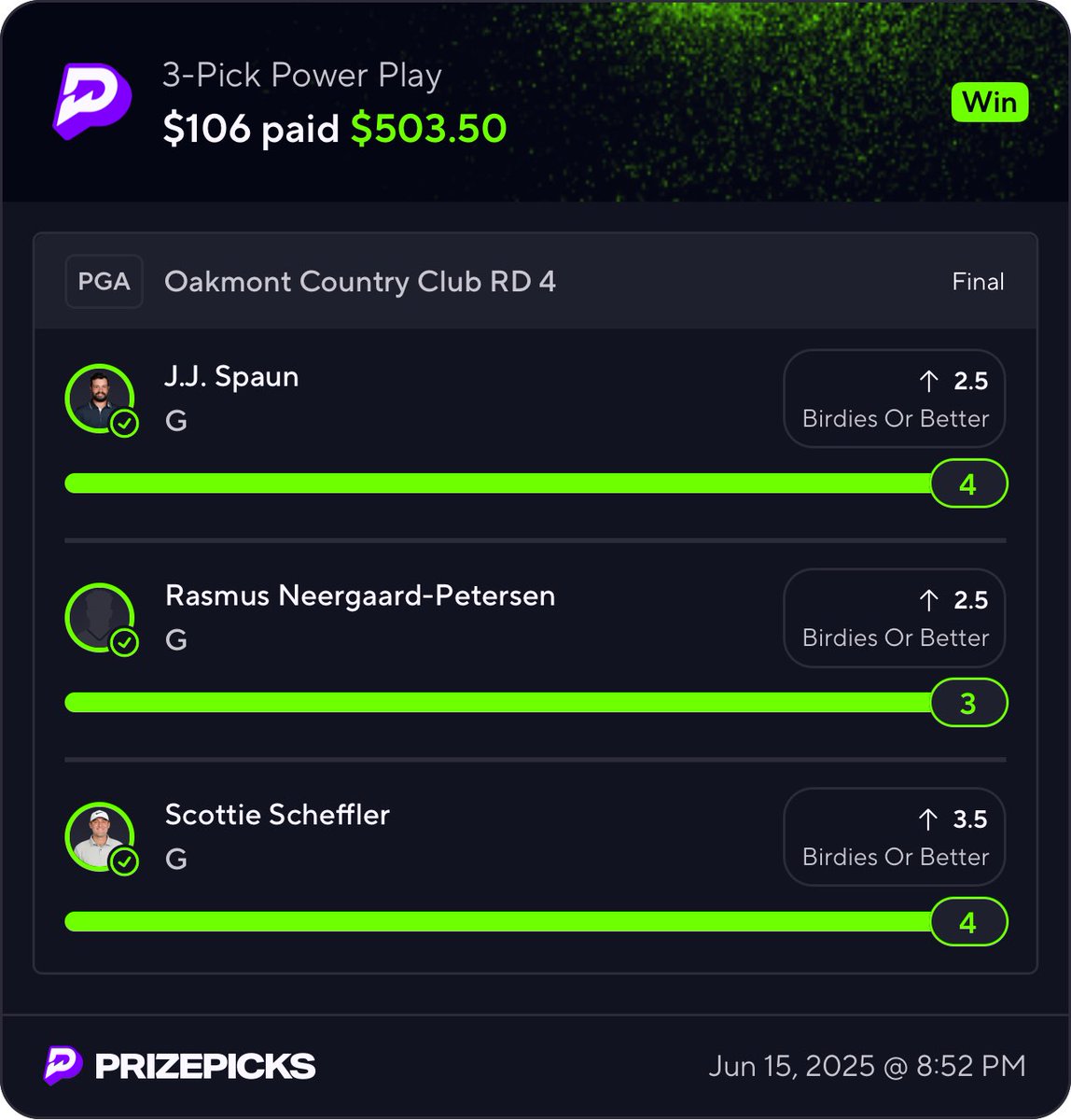 Silly rabbit 🐇 tricks are 4 kids back to back cashed #PGA stop playing 🤣