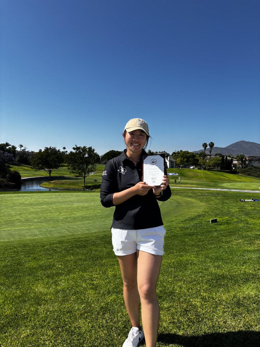 SHGirlsGolf's tweet photo. Former Lancer and current Baylor Bear, Yurang Li, just punched 👊🏽 her ticket 🎟️ to the 2025 U.S. Women's Amateur @BandonDunesGolf  🙌🏽Congrats Yurang! #golancers⛳️ @sunnyhillshs @SunnyHillsAD @BaylorWGolf @ocvarsityguy @USGA https://t.co/QR4FcUvuO1