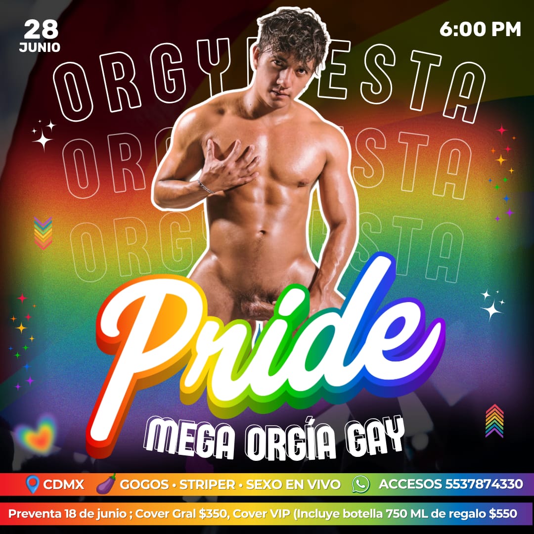 No tienes plan antes o después de la marcha? 
Recuerda que estaremos abiertos desde un día antes para precopear y después de la marcha para coger, enfiestar y pasarla rico. 
Adquiere tus accesos 🎟️
Aprovecha la preventa, tendremos show de sexo en vivo, show drag y más 
5629078638