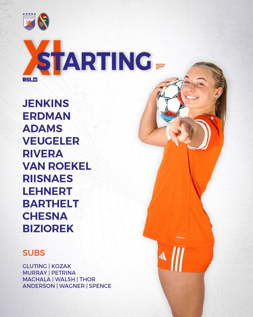 Starting LINEUP vs RKC Third Coast 💫

Let’s get another W!

#dutchlionsfcusa | #upthedutch | #forthew