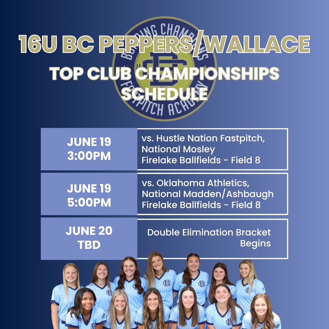 Paisleigh Martin (@paismartin2027) on Twitter photo Excited for tomorrow! Kicking off the <a href="/TCNfastpitch/">Top Club National Fastpitch Events</a> in OKC area. 🥎🩵💛💙 <a href="/BC_Splitt/">BC Peppers-Wallace 16U</a> is an athletic group of talented players. Come check us out!
<a href="/JWall1820/">Jeff Wallace - GM - BC Peppers</a> <a href="/BCFastpitch/">BCFastpitch</a> <a href="/BillyBaber3/">Billy Baber</a> <a href="/jensplit/">Jennifer Splittorff</a> <a href="/TopPreps/">SPORTS NEWS, VIDEOS, GRAPHICS, EXPOSURE & MORE</a> <a href="/ARPrepSports/">Arkansas Prep Sports</a> <a href="/YAthletesF/">Young Athletes Fitness</a> <a href="/EastonBaseball/">Easton Baseball</a> <a href="/sluggernation/">Louisville Slugger</a> <a href="/kcliv2/">Liv L</a> Excited for tomorrow! Kicking off the <a href="/TCNfastpitch/">Top Club National Fastpitch Events</a> in OKC area. 🥎🩵💛💙 <a href="/BC_Splitt/">BC Peppers-Wallace 16U</a> is an athletic group of talented players. Come check us out!
<a href="/JWall1820/">Jeff Wallace - GM - BC Peppers</a> <a href="/BCFastpitch/">BCFastpitch</a> <a href="/BillyBaber3/">Billy Baber</a> <a href="/jensplit/">Jennifer Splittorff</a> <a href="/TopPreps/">SPORTS NEWS, VIDEOS, GRAPHICS, EXPOSURE & MORE</a> <a href="/ARPrepSports/">Arkansas Prep Sports</a> <a href="/YAthletesF/">Young Athletes Fitness</a> <a href="/EastonBaseball/">Easton Baseball</a> <a href="/sluggernation/">Louisville Slugger</a> <a href="/kcliv2/">Liv L</a>