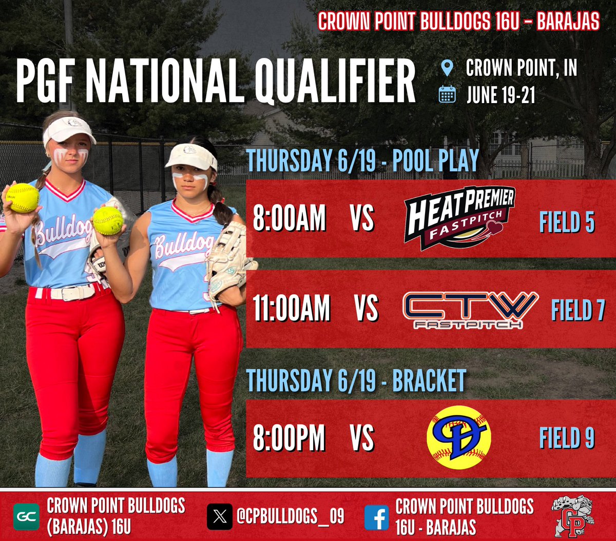 so ready to play on our home turf ‼️
<a href="/CPbulldogs09/">Crown Point Bulldogs Barajas</a> <a href="/BMiller960/">Brian Miller</a> <a href="/bscsoftball_wi/">Bryant & Stratton College Softball (WI)</a> <a href="/CoachDeanHerman/">Coach Dean</a> <a href="/MarianSoftball/">Marian University Softball</a> <a href="/tdraves/">Tony Draves</a> <a href="/TrineSoftball/">Don Danklefsen II</a> <a href="/CoachD_TUSB/">Don Danklefsen</a> <a href="/GBPhoenixSB/">Green Bay Softball</a> <a href="/skubuske/">Sara Kubuske</a> <a href="/LewisSoftball/">Lewis Softball</a> <a href="/CoachBeckyPearl/">Becky Pearl</a>