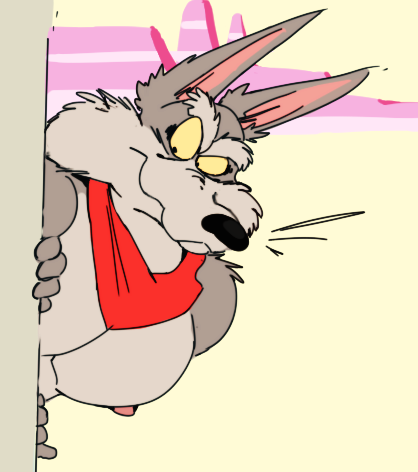 Peeping coyote