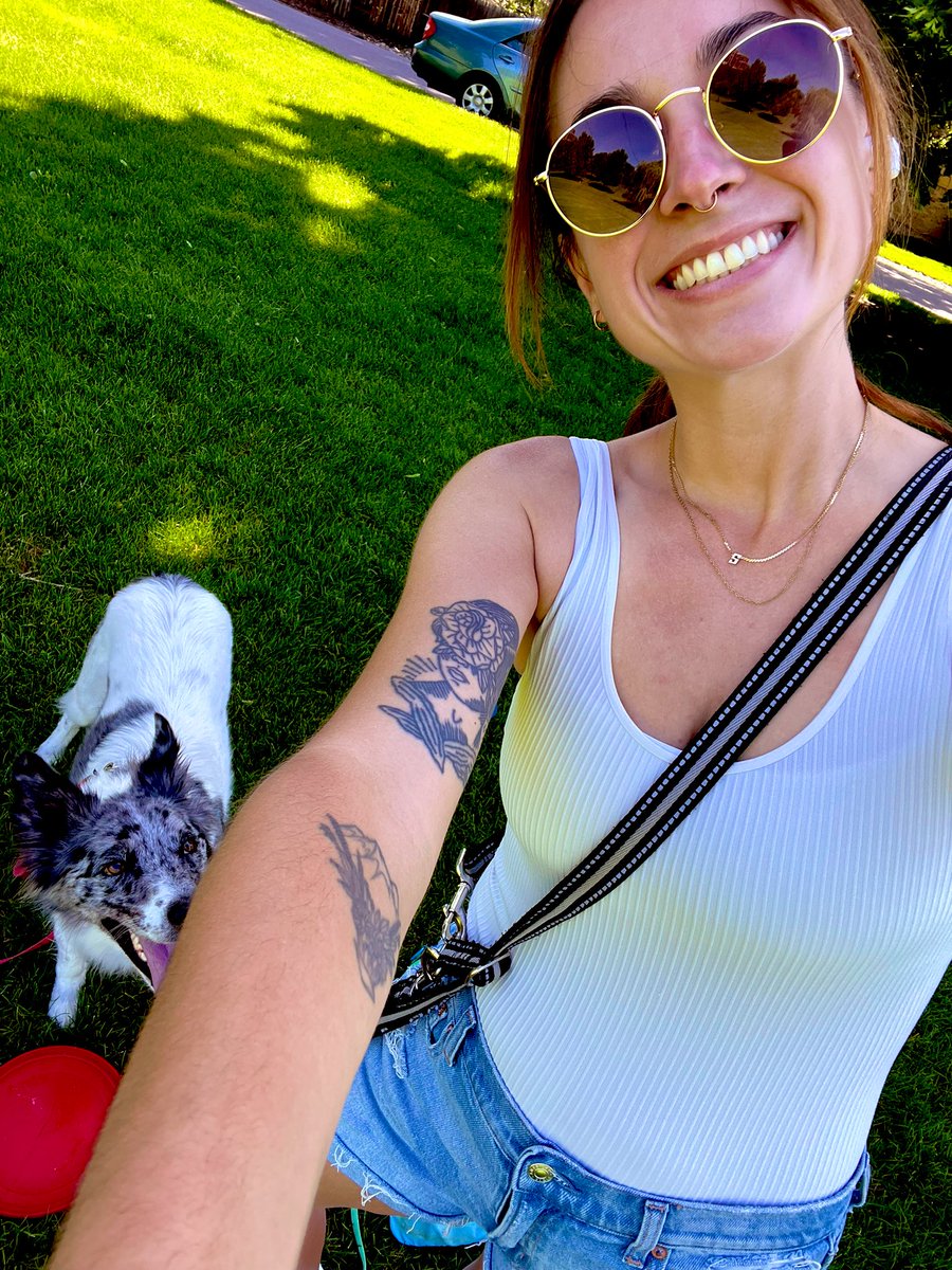 Bahitssara's tweet photo. ICYMI: Running is now my only personality trait, Trooper is still the realest, and I have declared this the summer I will show cheeks, often and for free. 😛💀🍑

#running #summer #dogs #cheeks https://t.co/Xqn0hdEQkS
