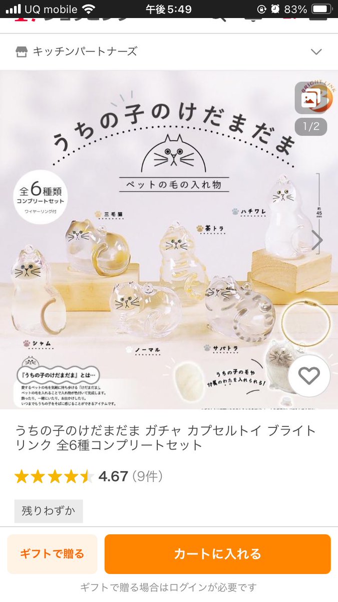 うちの子のけだまだま ガチャ 全6種コンプリート うちの子のけだまだま