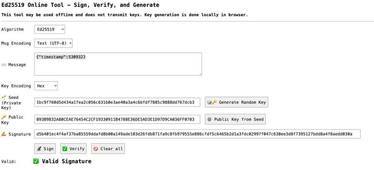Kind of interesting that the “Hyperliquid of casinos” isn’t even provably fair. It can manipulate the results and all the signatures would still pass.