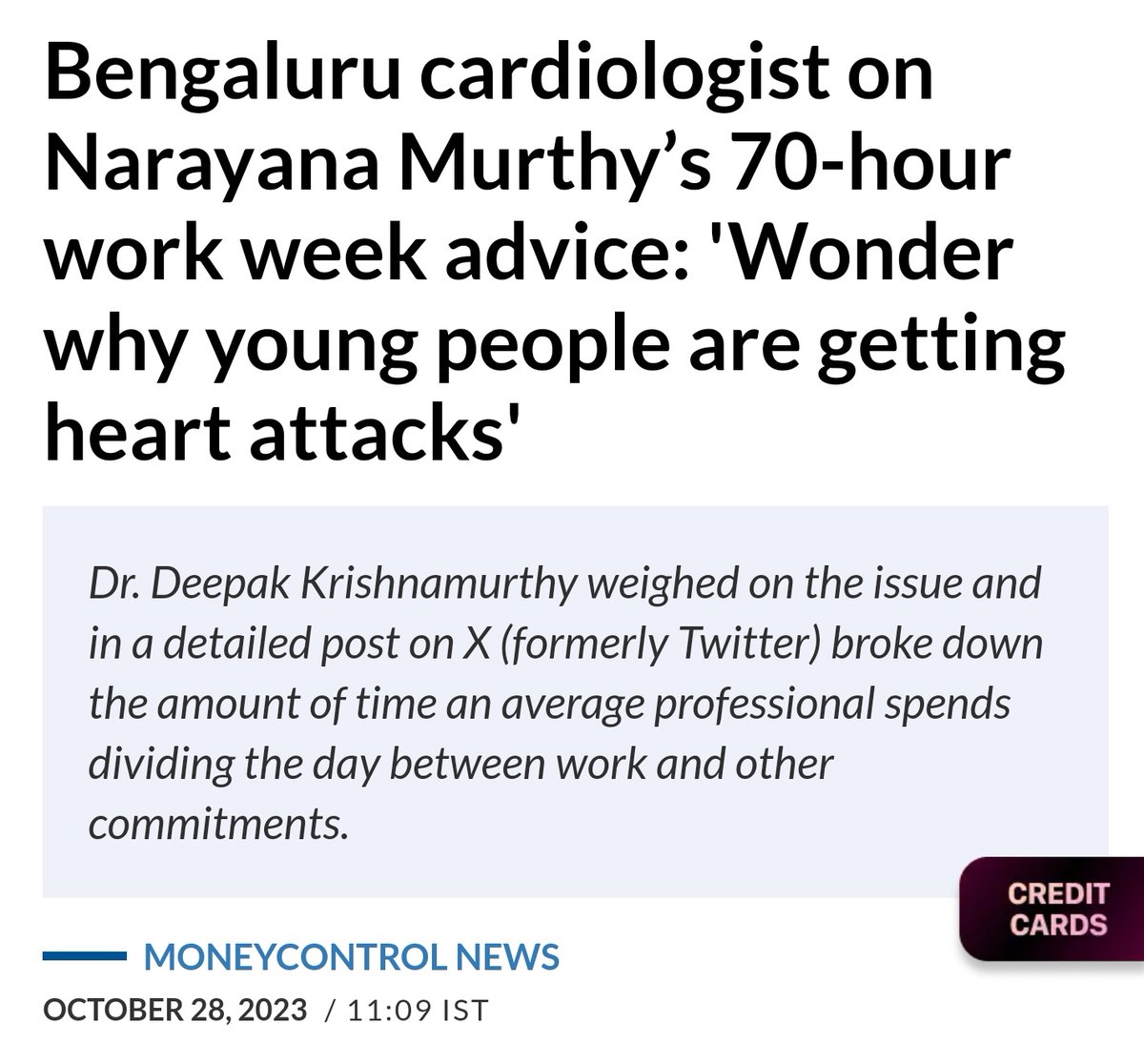 When I told #70hour work week is wrong, people told all kinds of things. Take it in the right context blah, blah, blah... now it is upon the IT crowd. Pathetic. No consideration for health and lives.