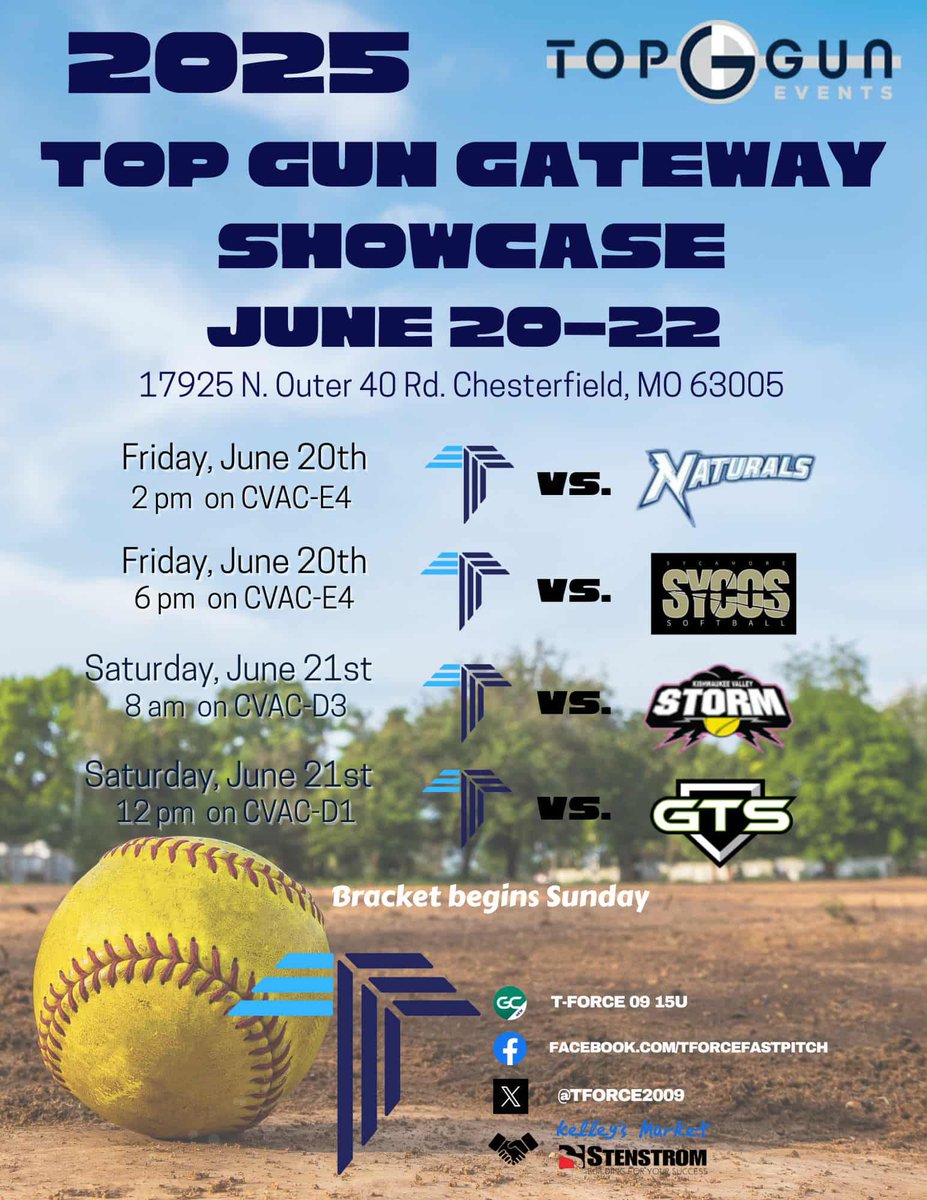 TForce 09 (@tforce2009) on Twitter photo Next up: Top Gun Gateway Showcase in Chesterfield, MO! We’re 🔒 in and ready to compete against some 💪🏻 talent this weekend! <a href="/TopGunEvents/">Top Gun Events</a> <a href="/TGETalent/">Top Gun Events-Talent</a> <a href="/OliviaOrte92485/">Olivia Ortega</a> <a href="/irelyn1235/">Irelyn O’Brien</a> <a href="/KarleyWeber11/">Karley Weber</a> <a href="/AvaMorris2027/">Ava Morris</a> <a href="/HaydenStaver/">Hayden Staver</a> <a href="/alexhuber0/">Alex Huber</a> <a href="/adriahsholl/">Adriah Sholl 2028</a> <a href="/AddiEdlen2027/">Addi Edlen</a> Next up: Top Gun Gateway Showcase in Chesterfield, MO! We’re 🔒 in and ready to compete against some 💪🏻 talent this weekend! <a href="/TopGunEvents/">Top Gun Events</a> <a href="/TGETalent/">Top Gun Events-Talent</a> <a href="/OliviaOrte92485/">Olivia Ortega</a> <a href="/irelyn1235/">Irelyn O’Brien</a> <a href="/KarleyWeber11/">Karley Weber</a> <a href="/AvaMorris2027/">Ava Morris</a> <a href="/HaydenStaver/">Hayden Staver</a> <a href="/alexhuber0/">Alex Huber</a> <a href="/adriahsholl/">Adriah Sholl 2028</a> <a href="/AddiEdlen2027/">Addi Edlen</a>